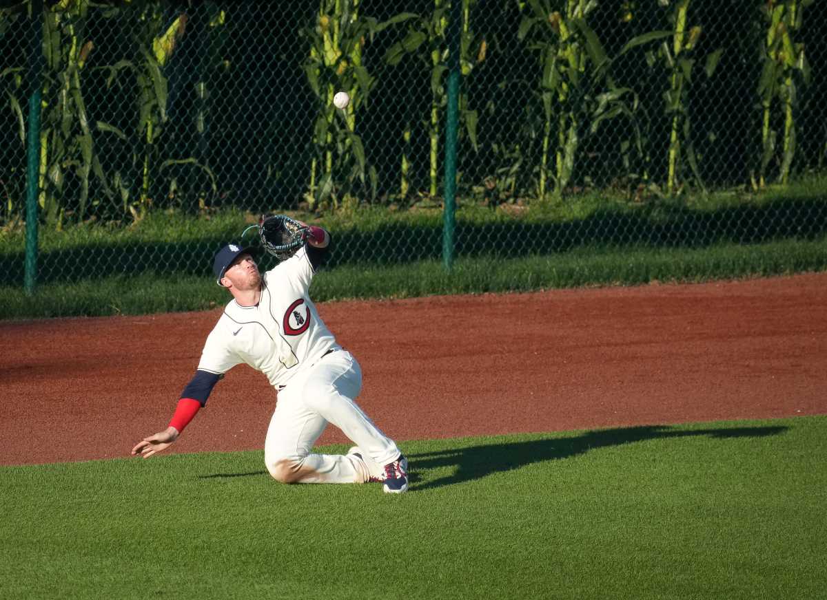 Chicago Cubs Outfielder Ian Happ at Field of Dreams Game